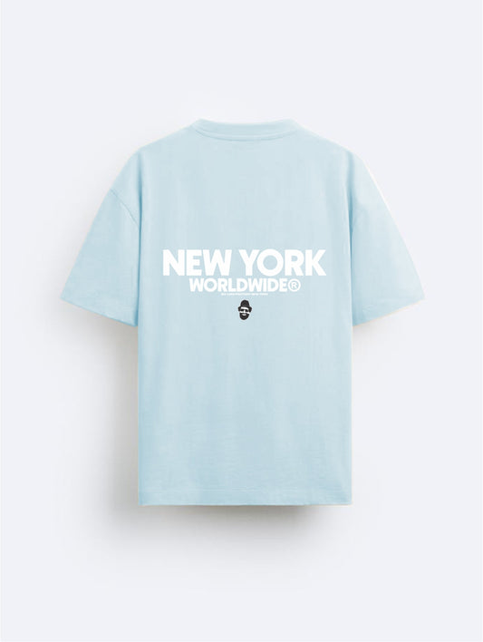 CAMISETA OVERSIZE BLUE BABY NYC