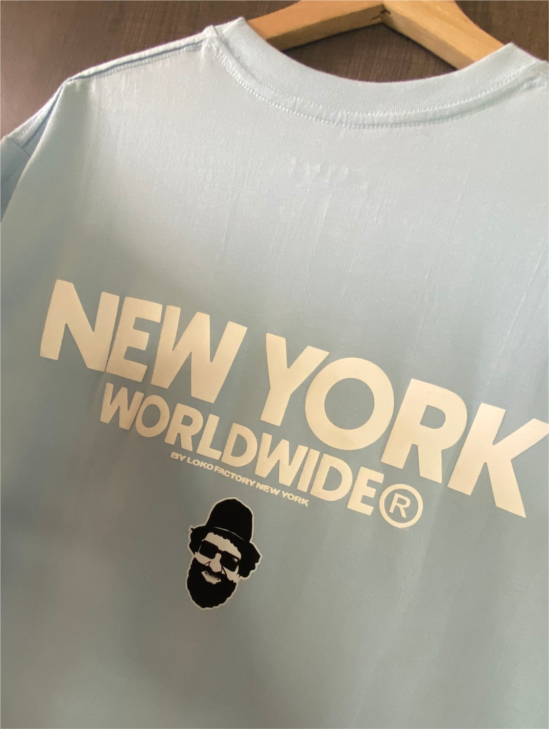 CAMISETA OVERSIZE BLUE BABY NYC