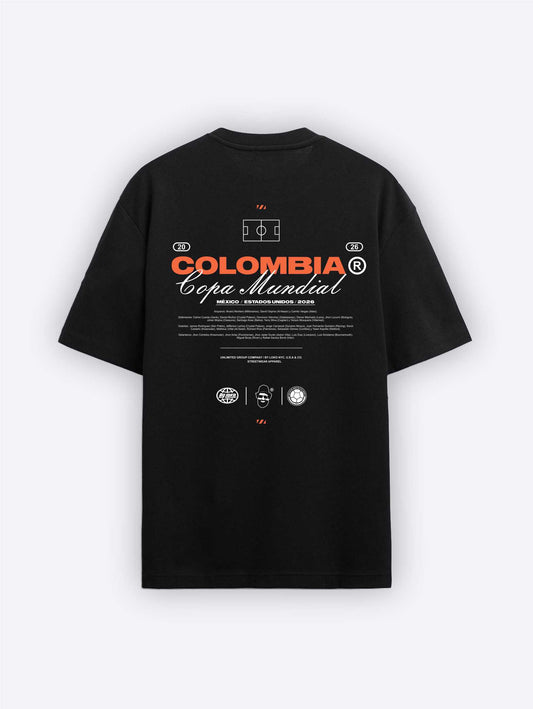 CAMISETA OVERSIZE COLOMBIA NEGRA