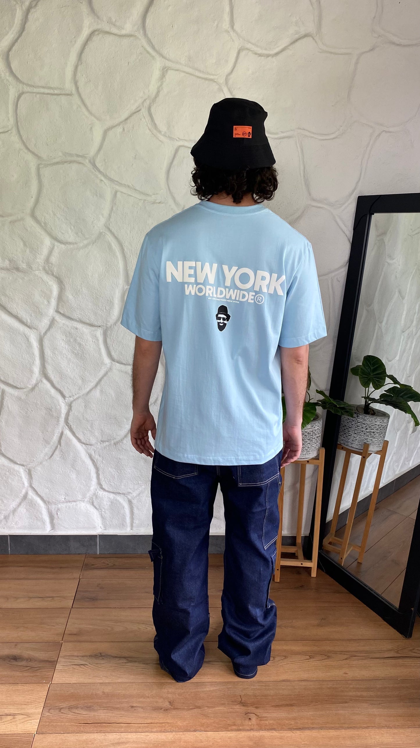 CAMISETA OVERSIZE BLUE BABY NYC